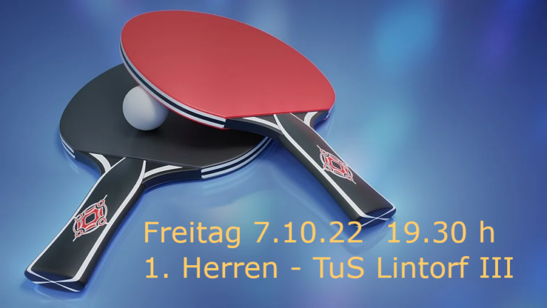 Heimspiel der 1. Herren am Freitag